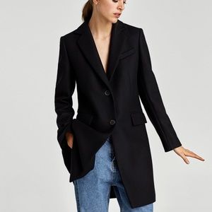 Zara size M black coat